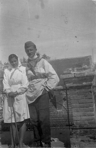 Milena Dražić, partizanski sanitet, 1944. Foto arhiva Silvie Dražić